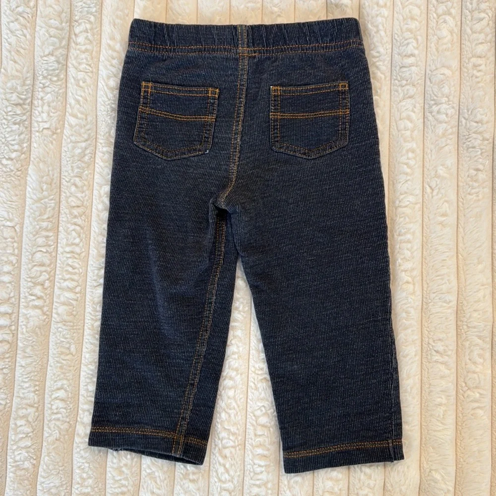 3/$15 🌸 Carter’s Pull On Soft Jean Jegging Dark Wash Denim Straight Leg Leggings
